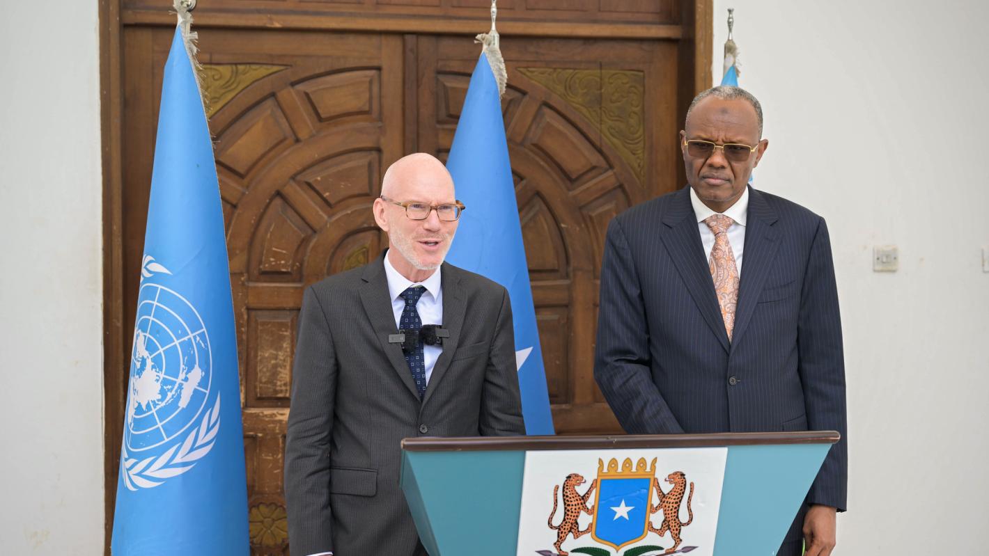 UN Special Representative James Swan visits Baidoa