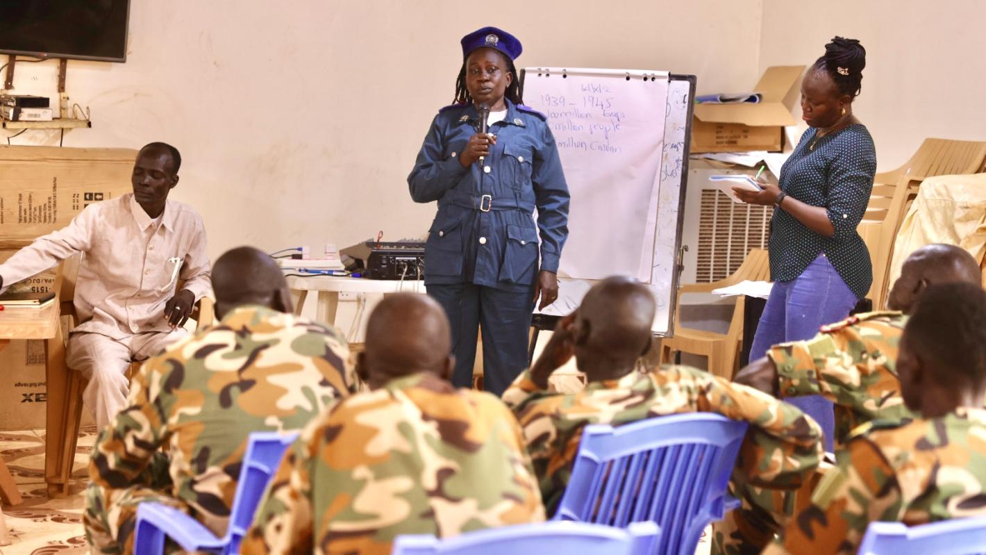 UN Peacekeeping UNMISS South Sudan disarmament military civilian dialogue Warrap