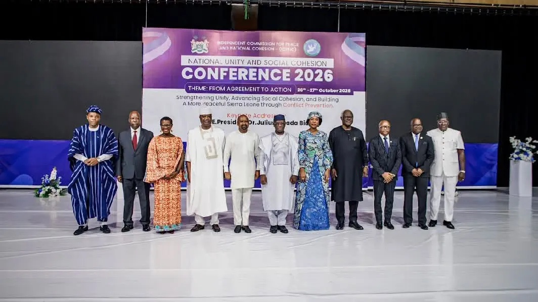 SRSG-Sierra Leone National Unity and social cohesion conference