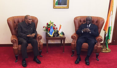 The SRSG Mohamed Ibn Chambas met with the Minister of Foreign Affairs of Côte d'Ivoire, 19 July 2017 in Abidjan.