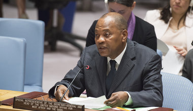 SRSG Mohammed Ibn Chambas briefs the Security Council on the situation of West Africa region and the Sahel. 13 July 2017 - United Nations, New York.