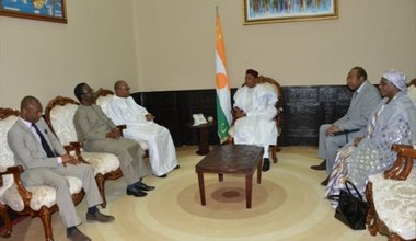UNOWAS delegation meet with President of Niger, Mr. Mahamadou Issoufou