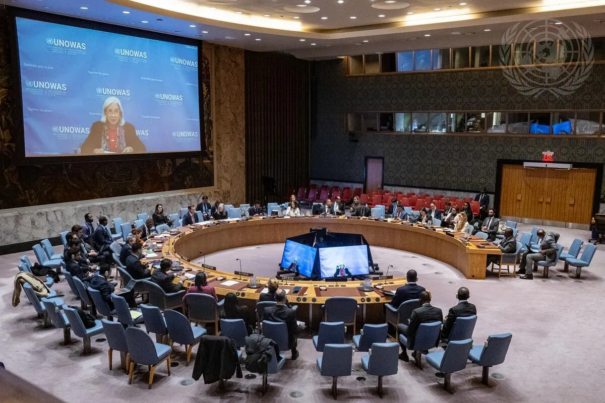 DSRSG Freeman briefs the UNSC
