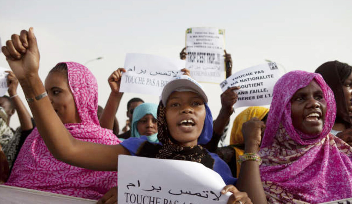 Manifestations de militants anti-esclavagistes à Nouakchott, en Mauritanie. Photo: REUTERS