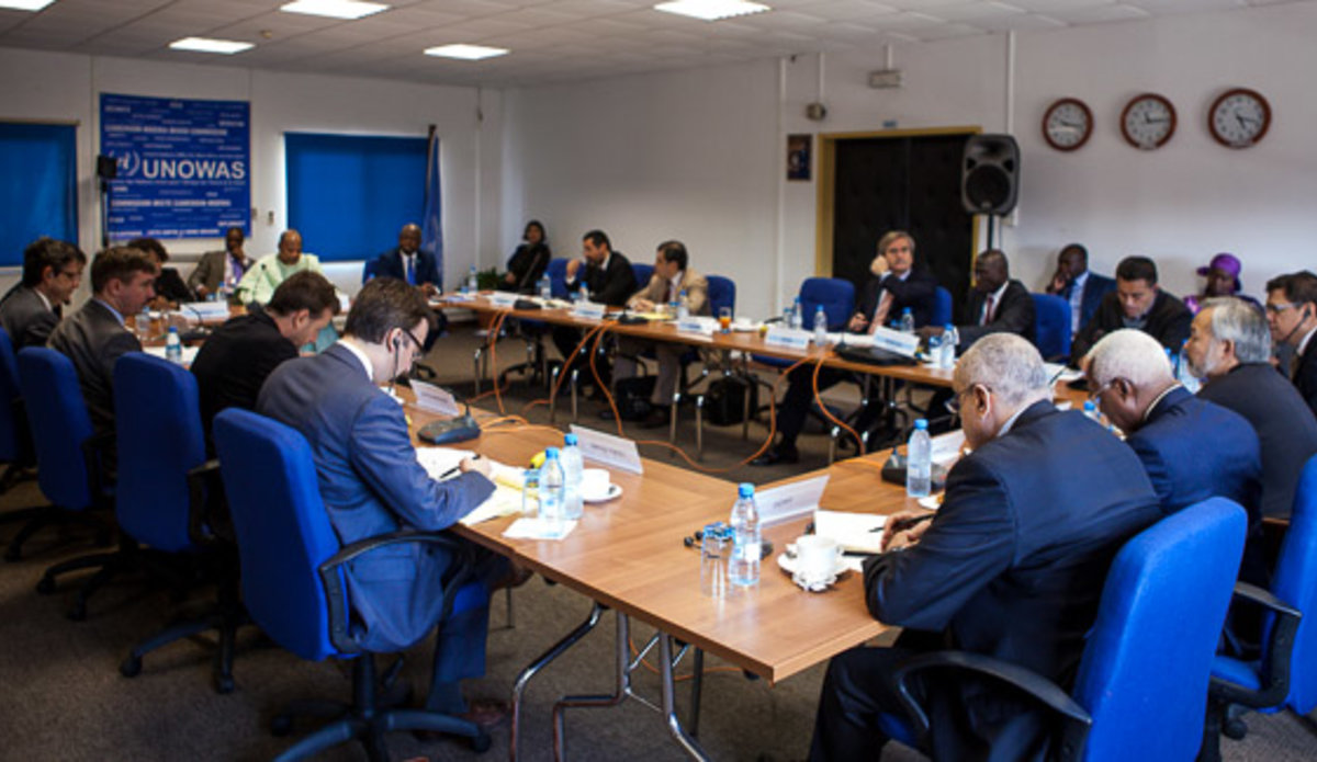 Réunion de la délégation du Conseil de Sécurité des Nations Unies avec l'équipe d'UNOWAS, Dakar 7 Mars 2016