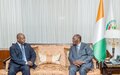 En Côte d’Ivoire, le Représentant spécial Simão renouvelle le soutien des Nations Unies au Gouvernement et au peuple Ivoiriens